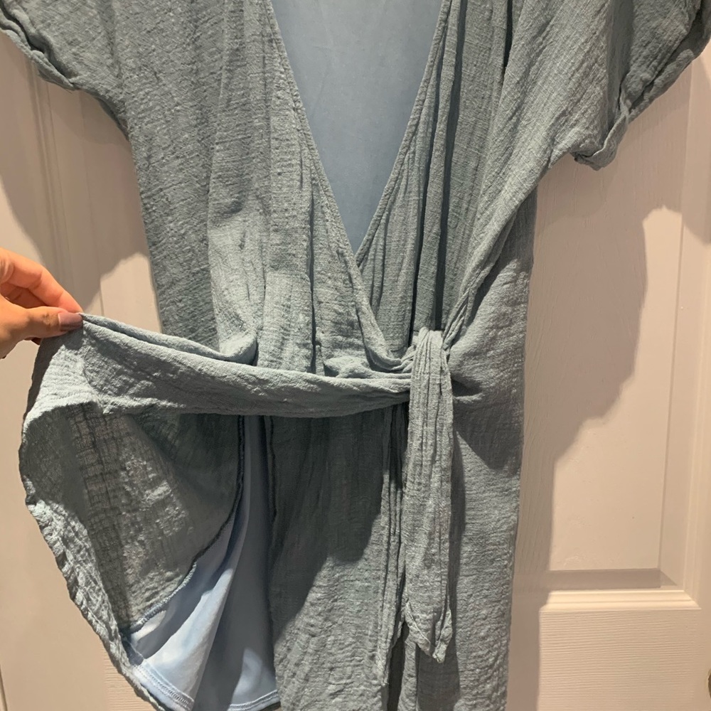 Peach Love California Blue Boho Toga Dress - Picture 3 of 5